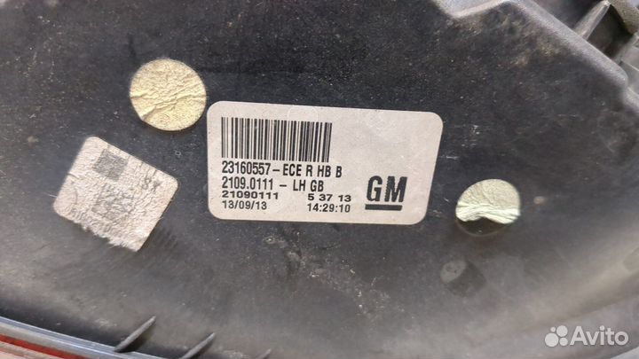 Фонарь (задний) левый Opel Insignia, 2013