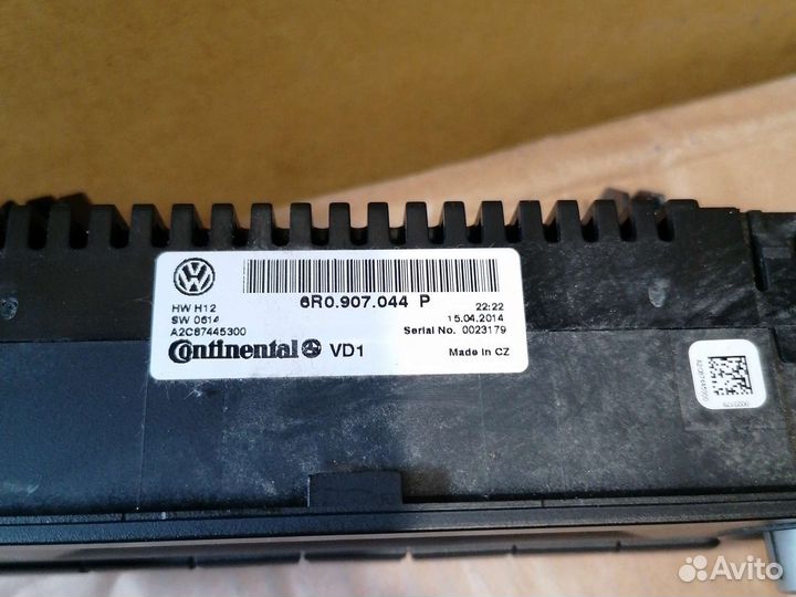 Блок управления климатом фольксваген поло