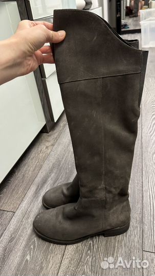Сапоги зимние замша 39р