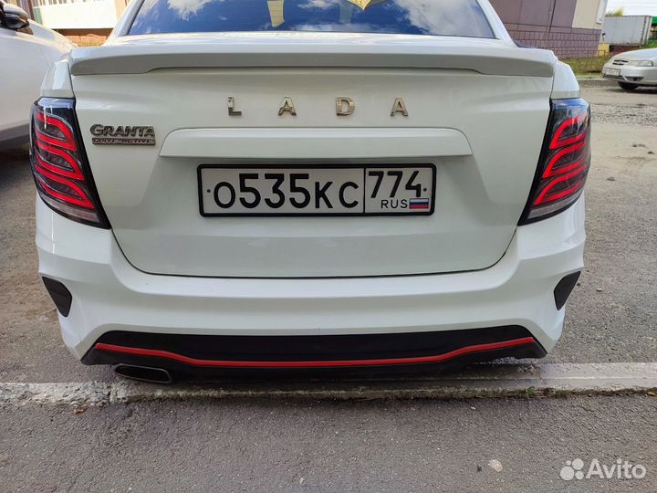 Фонарь LADA granta AMG тонированные диодные