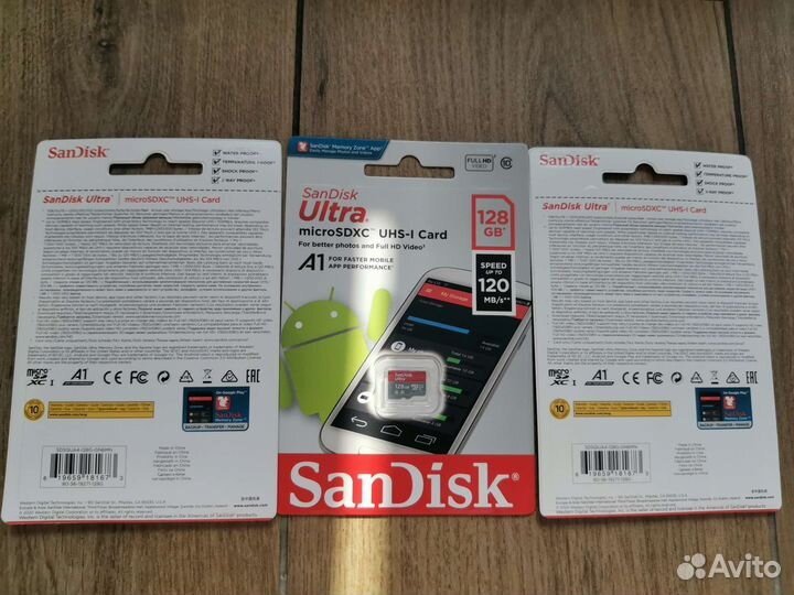 Карта памяти micro sd 128 sandisk ultra 100mb/s