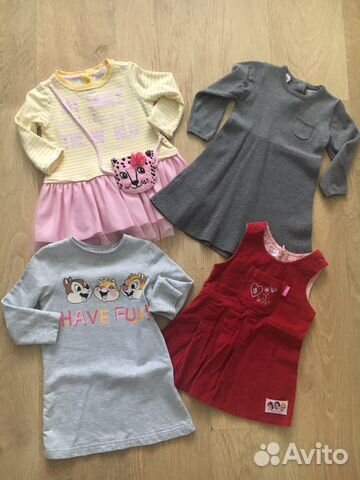 Одежда и обувь пакетом для девочки 74-98