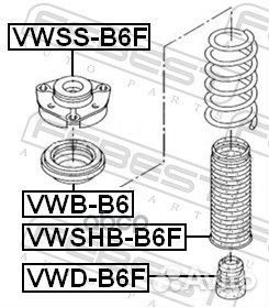 Опора амортизатора audi A3/VW golf V/passat/touran