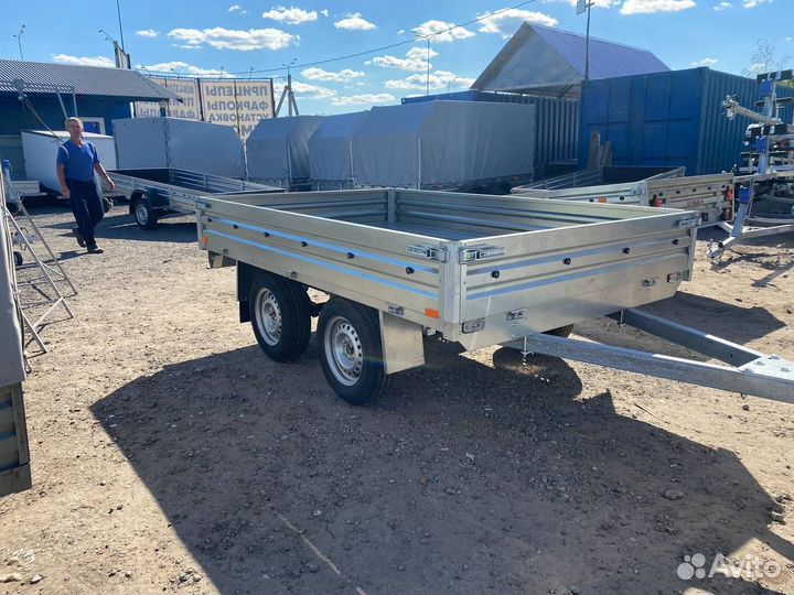 Прицеп двухосный 817737.001.Фаркопы.Запчасти