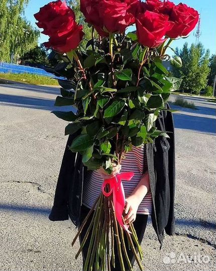 Высокие розы Букеты с доставкой