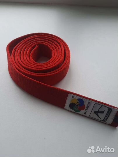 Пояс для карате. Arawaza синий и красный