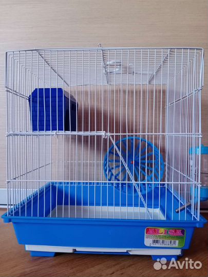 Клетка для хомяков 2-х этажная 35х28х38 см