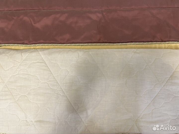 Комплект покрывало и штора в тонн