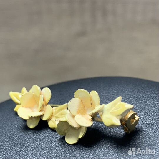Винтажная Брошь Цветы Ретро