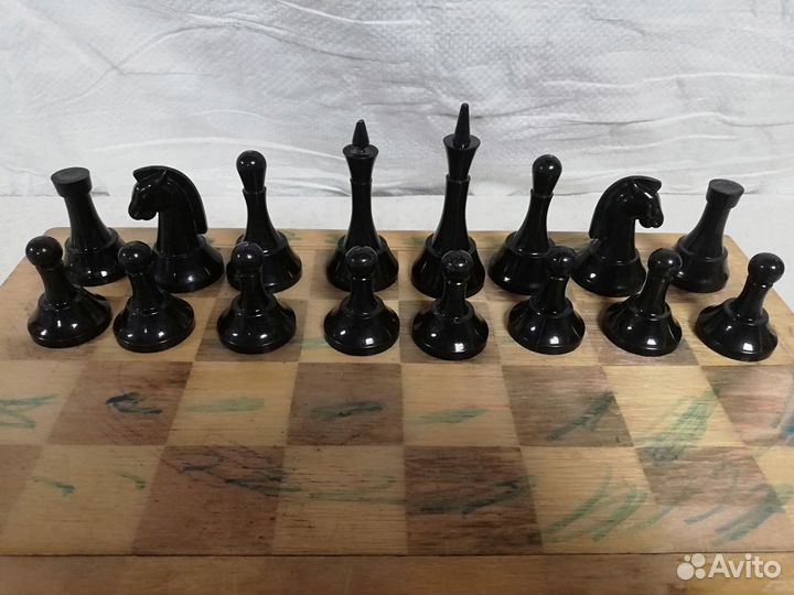 Шахматы СССР Большие фигуры пластик 70-е г.г