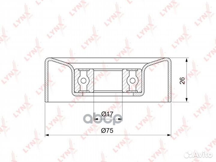 PB-7226 Направляющий ролик / Приводной lynxauto