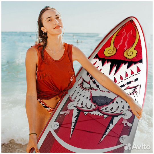 Сап доска Sup board Tiger Red 11.5 комплект