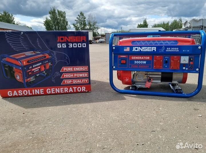 Бензогенератор jonser GG 3000
