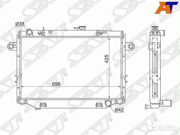 Радиатор toyota land cruiser