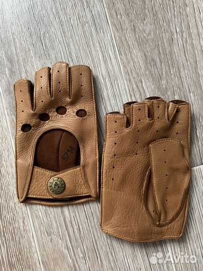 Перчатки водительские женские кожаные