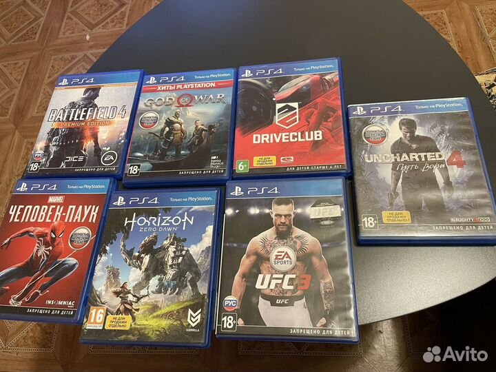 Игры на сони 4 диски ufc-3,человек-паук