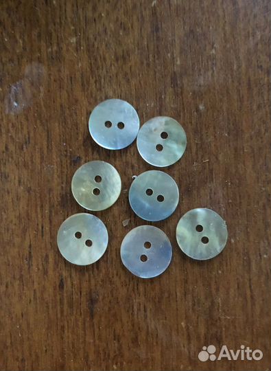 Перламутровые пуговицы набор (2 размера)