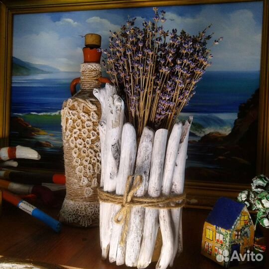 Набор дрифтвуд палочек для изготовления вазочки