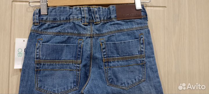 Джинсы широкие для мальчика 128