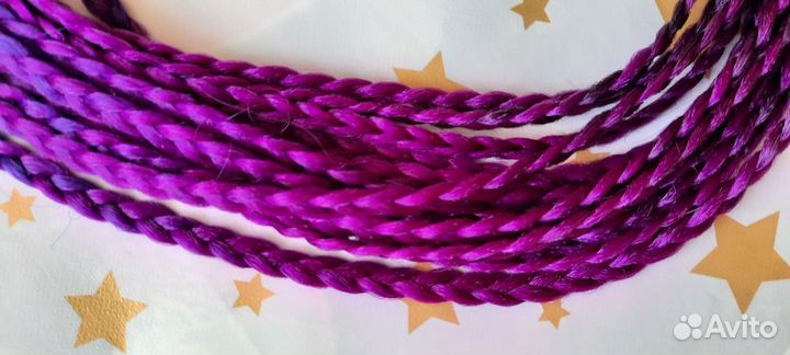 Новая резинка для волос с разноцветными косичками