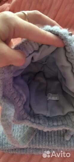 Шапка со снудом для девочки