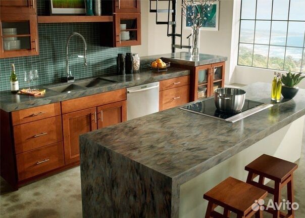 Производство столешниц из искусственного камня u-8045