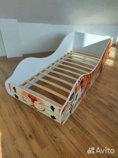 Кровать для девочки (с матрасом). Тигр и Барс