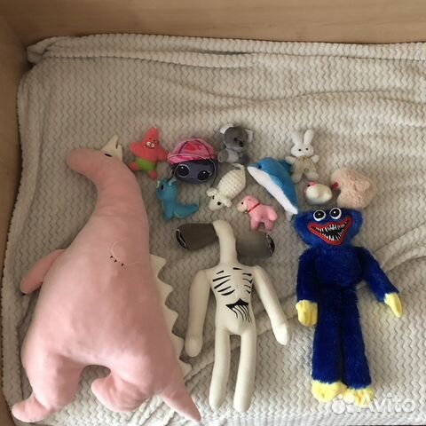 Мягкие плюшевые игрушки пакетом