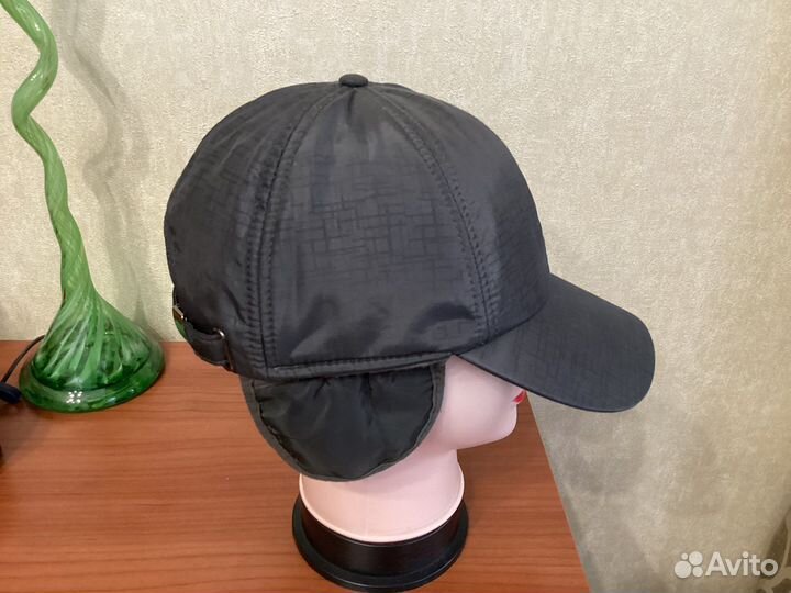 Кепка с ушками мужская на флисе