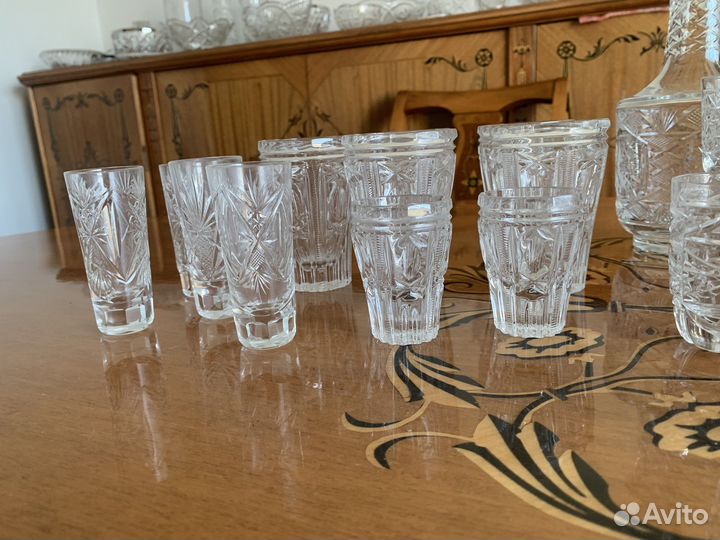 Хрусталь в ассортименте времен СССР