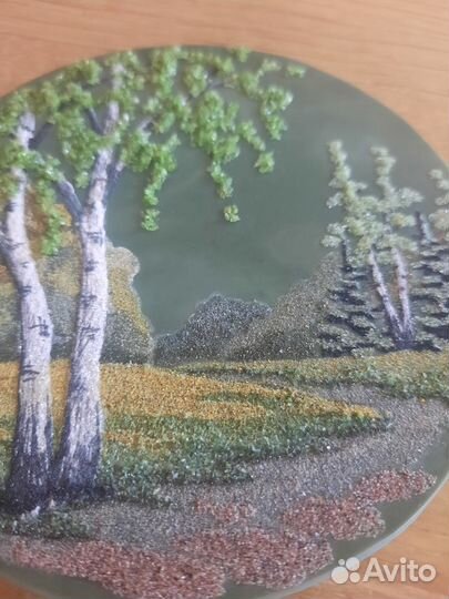 Пейзаж на камни нефрит 1997год