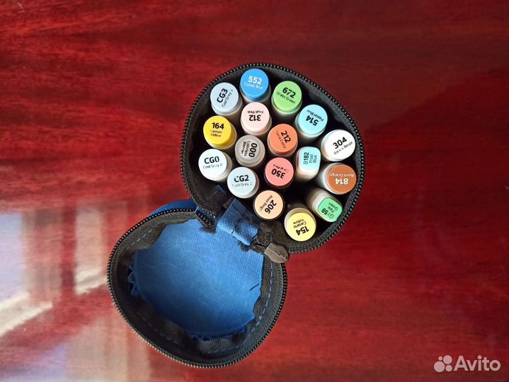 Акварельные маркеры + бумага для них и пенал