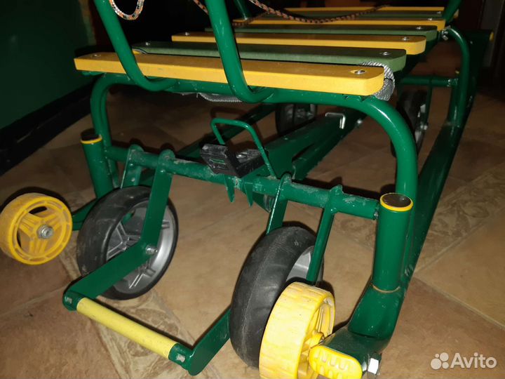 Детские санки коляска с колесами