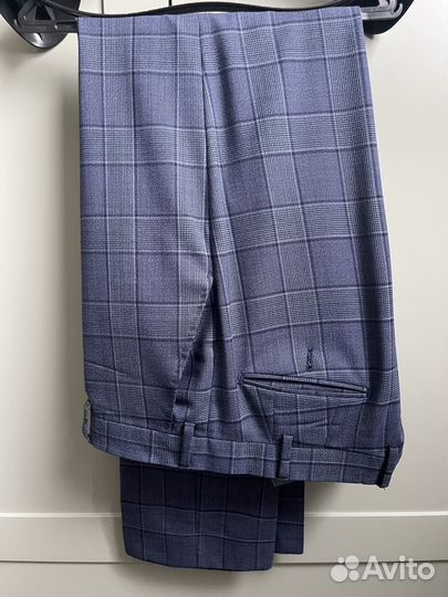 Мужской классический костюм синий 52