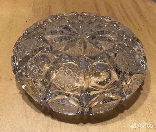 Пепельница СССР Богемский хрусталь