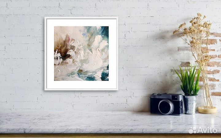 Картина Интерьерный пион Абстрактный цветок Пион