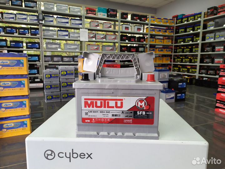 Аккумулятор 60Ач 540А Mutlu SFB низкий обратный
