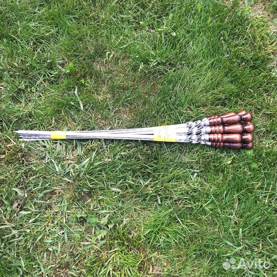 Шампура 60 см с деревянной ручкой