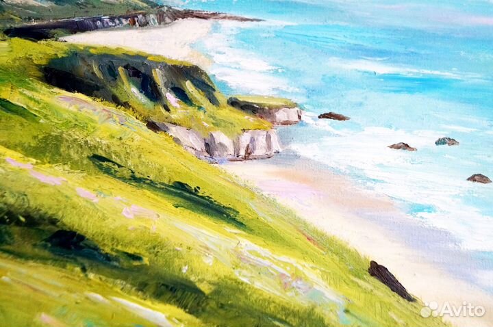 Картина маслом морской пейзаж