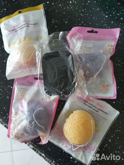 Губка-спонж для умывания конняку