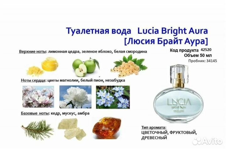 Туалетная вода Lucia Bright Aura