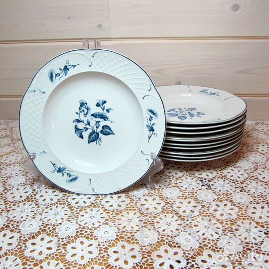 6 старинных суповых тарелок Villeroy&Boch