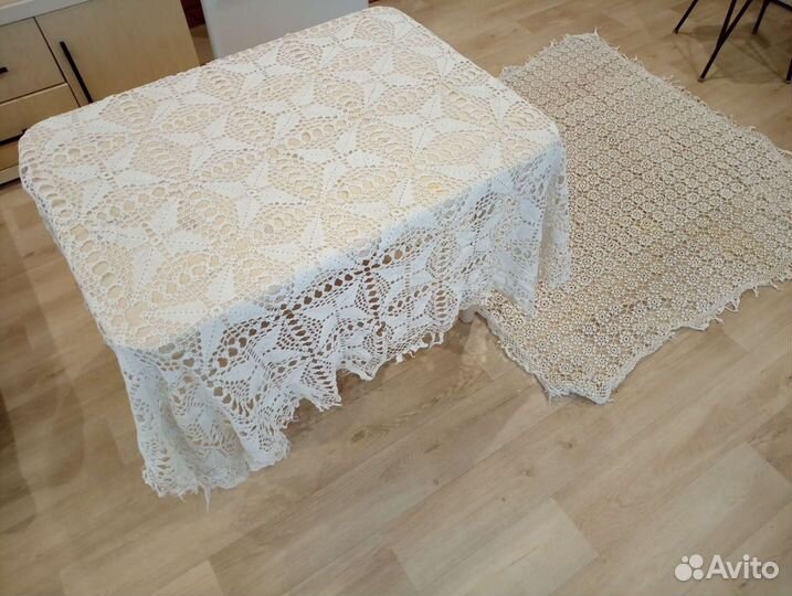 Скатерть вязанная СССР хлопок