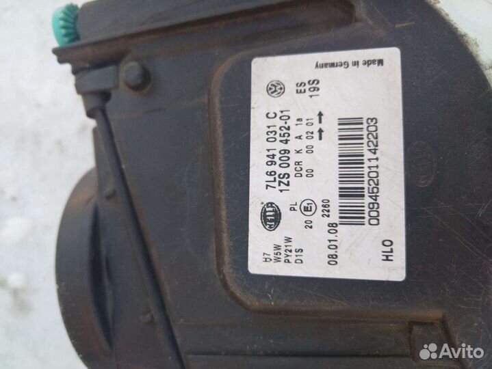 Фара volkswagen touareg