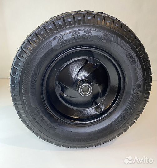 Колесо для тачки профи 4.00-8 D20 мм L-90 мм