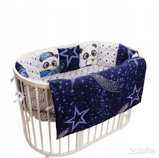 Бортики в детскую кроватку бу