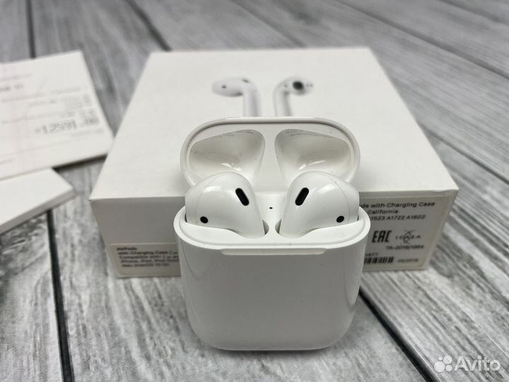 Наушники apple airpods 1 оригинал+чек