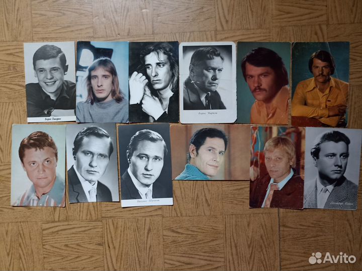 Фотографии актёров кино СССР. №3. 180шт. Список