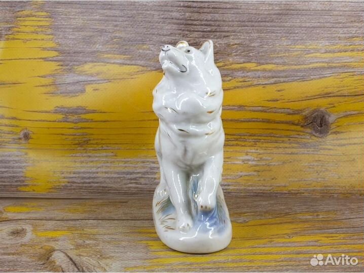 Статуэтка Лайка Старая Гжель, СССР (Б/У)