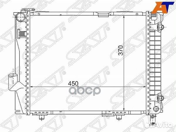 Радиатор Mercedes-Benz E-Class 84-95 MB0001-1 Sat